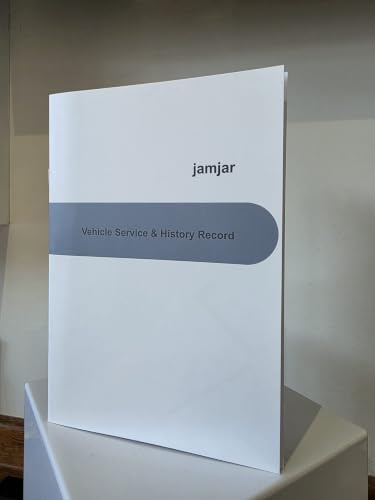 jamjar Car Service History Book A5 – Maintenance Log Book with Document Holder – Track Mileage, Repairs & MOT – Improve Resale Value – Designed by Professional Car Buyers Since 1997