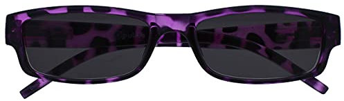 OPULIZE Die Lesebrille Unternehmen Lila Schildpatt Leicht Komfortables Sonnen-Leser UV400 Herren Frauen S32-5 +3,00