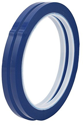 sourcingmap 2Pcs 5mm Width 164ft Length Single-side Electrical Insulated Adhesive Tape Blue
