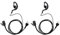 GoodQbuy Zwei-Wege-Radio-Headset mit PTT-Mikrofon ist kompatibel mit Midland GMRS/FRS Radios (2 Stück)