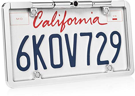 BOYO Ultra Slim Full Frame License Plate Kamera mit Flugbahn Parken Linien