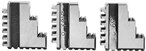 Mascella interna del mandrino del tornio , 3 pezzi Mascella interna del mandrino K11-100 4in Chuck 20CrMnTi Lunga durata ad alta resistenza Chuck Jaw