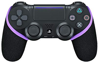 SMART GRIP Controller Hülle - kompatibel zu PS4 - Das ultimative Controller Anti-Sweat und Anti-Rutsch Upgrade, Waschbar (Schwarz/Lila)