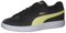 PUMA Unisex Smash V2 L Sneaker, Schwarz (Black/Yellow Pear/Team Gold), 37.5 EU