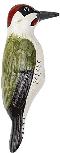 Manufaktur Lichtbogen Gartenfigur Grünspecht aus Keramik