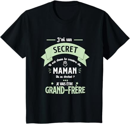 Cadeau Enfant Annonce Grossesse Grand Frère Naissance Bébé T-Shirt