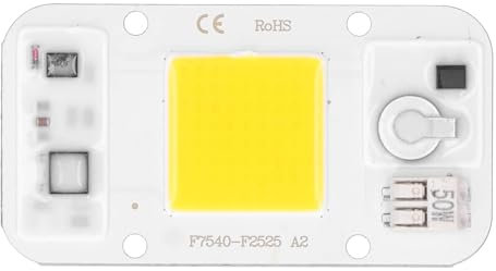COB Lampenpanel, 20W/30W/50W 220V LED COB Chip Lampenpanel Schweißfreies Weißes Warmes Licht Leuchttafel Glühbirne Vollspektrum Flutlichtlampe für DIY-Projektor/Bühnenlicht/Flutlicht/Straßenlaternen