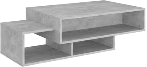 vidaXL Tavolino da Salotto Grigio Cemento 105x55x32 cm in Truciolato