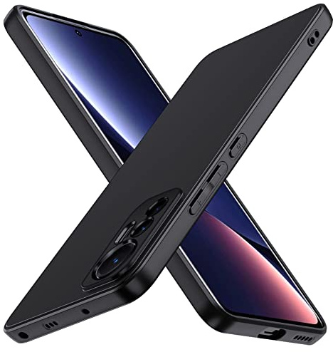 iVoler Cover in Silicone per Xiaomi 12 Lite 5G con Protezione Della Fotocamera, Ultra Sottile Custodia in TPU Morbida Anti-Graffio Antiurto Protettiva Case, Nero