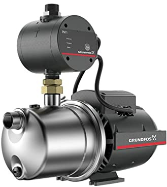 Grundfos Druckgruppe JP 4-47 PM1 BBVP, 4 m³/h, 850 W, 3,8 A, mit Schuko-Kabelstecker, 40,5 x 18,6 x 38,9 cm, stahl (99515136)