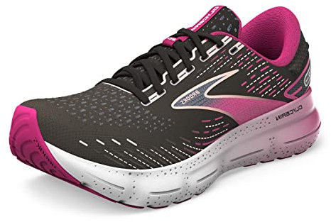 BROOKS Damen Glycerin 20 Sneaker, Black/Fuchsia/Linen, 38 EU
