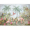 murando PREMIUM Fotomurales Selva 350x256 cm Papel pintado tejido no tejido Decoración de Pared decorativos Murales moderna de Diseno Fotográfico Tropical Hojas Animales Pájaro g-C-10122-a-a