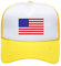 Generisch Unisex Adjustable Snapback Cap Baseball Cap for Men Women Outdoor Camping Sports Golf Mesh Snapback Usa Flag Patch Military Army Cap
