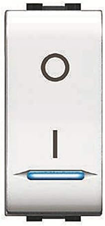 Elettrocanali – Interruttore Bipolare con Pilota MyLife 16 AX Bianco 1 Modulo ECL4015WH