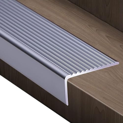 Nez De Marche Escalier, Nez De Marche Profilé D'escalier, Largeur 30 50 70 100mm, Baguette Angle Aluminium Barre De Seuil Multiniveau Antidérapant, Pour Bords D'escalier Extérieurs/Intérieurs