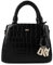DKNY Women's Paige Small Satchel, Black