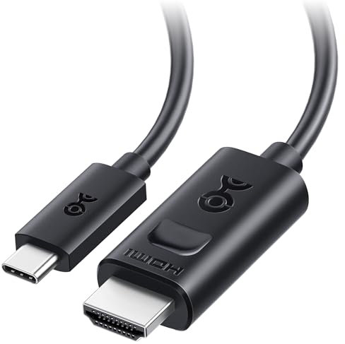 Cable Matters Câble USB C HDMI 2.1, supporte 4K@240Hz et 8K@60Hz, HDR, 1,8m - Thunderbolt 4, Thunderbolt 5, USB 4 Compatible avec MacBook Pro, XPS, ThinkPad - Résolution maximale sur macOS est 4K 60Hz
