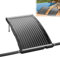 YARDIN Poolheizung Solar 1er Set Pool Solarheizung Sonnenkollektor Anschluss Ø 50mm Pool Heizung für Warmwasser Dusche Gartendusche Gewölbt Schwarz 111 x 65 x 35 cm