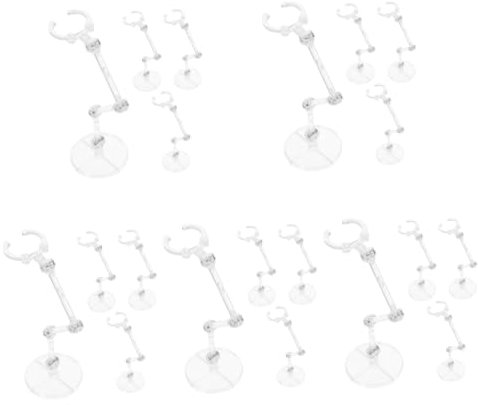 ibasenice 20stücke Transparente Modellständer Für Actionfiguren Und Miniaturen Stabil Praktisch Und Langlebig Für Sammler Und Dekoration Dem Schreibtisch