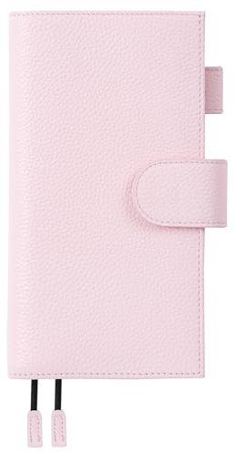 Moterm Lederbezug für Hobonichi Weeks - Passend für Hobonichi Weeks/Weeks Mega, mit Rückentasche (Kiesel-Quartz)
