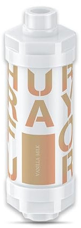 Filtro de cabezal de ducha de vitamina C, suavizante de agua dura, hidratante para la piel, aromaterapia, piel y cabello más brillantes, fácil de instalar, aroma a leche de vainilla
