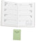 2025 Taschen-Wochenplaner Gebundene Ausgabe klein Bürobedarf für Zuhause Monat Taschenkalender notizbuch kalender wöchentlich Ideal Hardcover-Planerbuch Pu Light Green EXCEART