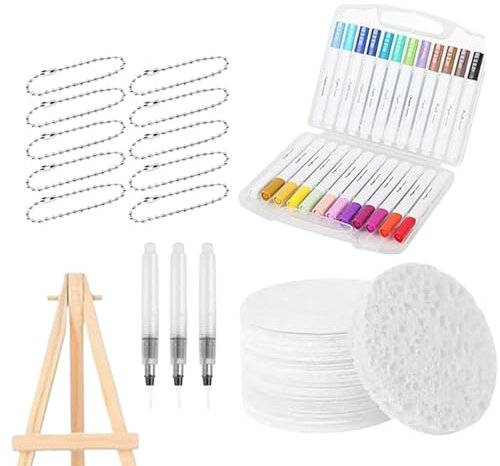 TocaFeank Peinture Pour Tissu Kit - Stylo Peinture à Bulles Gonflantes | Fournitures Artistiques Toile Éponge 3D Pour Maison Famille Voyage École Loisirs Créatifs Adultes Intérieur Extérieur Cadeau