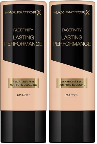 Max Factor Facefinity Lasting Performance Foundation 95 Ivory, 35 ml (Packung mit 2)