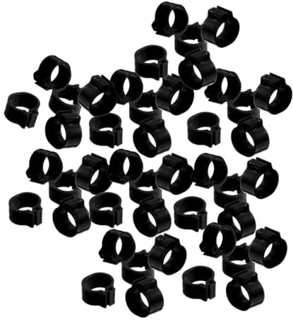 LALAFINA Pigeon Foot Rings 100Pcs 0.51In Identification Bird Leg Bands Lightweight Practical Rings for Breeding and Poultry Management