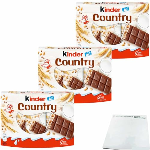 usy Bundle für Kinder Country 3er Pack (3x9 Riegel 211,5g Packung) + usy Block