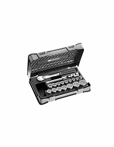 FACOM SL.161-2P12 - Coffret Douilles 1/2 12 Pans Métriques - 19 Pièces
