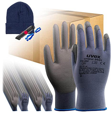 UVEX UNIPUR 6631, 60244 1 Paar, Gr. 9, UNIPUR 6631 Schutzhandschuh, Artikel 60244 aus Kunststoff