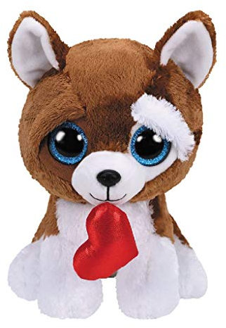 TY 36663 Beanie Boos 24 cm Plüschtier, Braun, Weiß