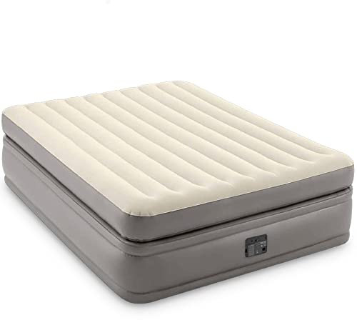 Intex Queen Comfort Elevated AIRBED W/Fiber-TECH BIP, Grau, Gross