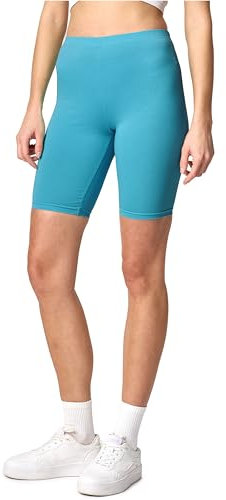 Merry Style Damen Sport Leggings kurz Sportleggings Radlerhose Sporthose aus Baumwolle MS10-200 (Dunkeltürkis, S)