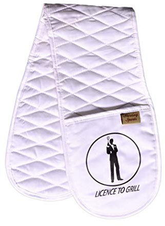 Double Oven Gloves Heat Resistant Cotton Mitts For Cooking (Super White) | Premium Cotton Heat Resistant Double Oven Gloves Mitts For Cooking, Baking, Bbq & Grilling, Ideal Gifts For Women & Men