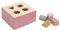 Little Dutch 7022 Holz Steckspiel Sortierspiel mit 4 Formen - Wild Flowers rosa
