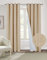 always4u Vorhang Blickdicht 100% mit Ösen, Elegente Gardinen Wohnzimmer Modern Abdunkelnde Vorhänge Schallschutz Schlafzimmer Fenster, Beige 245x140cm 2er Set