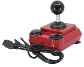 ArcadeR Joystick estándar de 9 pines compatible con Atari, Commodore, Sega, etc., Colores:Dunkelrot