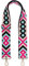 styleBREAKER Taschen Schulterriemen verstellbar mit Buntem Ethno Muster, Wechsel Taschengurt, Karabiner, Handyband 02013024, Farbe:Pink-Rose-Schwarz-Türkis