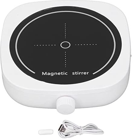 DEWIN Magnetic Stirrer, Magnetic Mixer, Silent Mini USB Magnetic Liquid Mixer for Brewing Scientific Research 2L Capacity