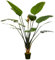 HOMCOM Plante Artificielle Oiseau de Paradis Strelitzia Hauteur 1,80 m - 13 Feuilles et 2 Fleurs Grand réalisme Pot Inclus
