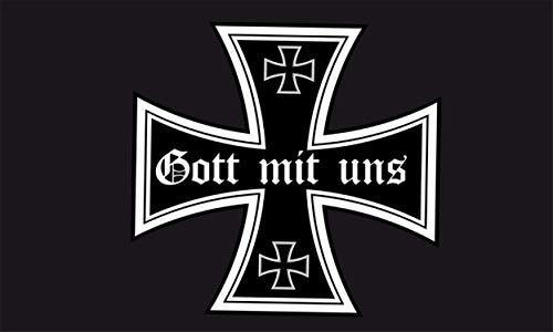 XGAGHB Eisernes Kreuz Militär Sticker 12x8 cm Schwarz Vinyl Indoor