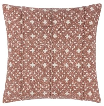 Yard Helm Cushion Cover (Pecan, 50 x 50 cm) | Soft textured washed cotton with a relaxed finish for casual contemporary styling