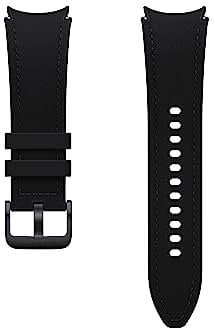 Samsung Hybrid Eco-Leather Band (S/M) Cinturino in ecopelle per Galaxy Watch4 | Watch5 | Watch6 | Watch FE | Watch7 Series, Black