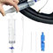 Fahrrad Tubeless Dichtmittel Injector,Tubeless Reifendichtmittel Spritze,Fahrrad Sealant Reifendichtmittel Injector,Fahrrad Ventilwerkzeug Spritze mit Valve Core Removal Tool zur Fahrradreparatur