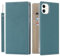 ELTEKER iPhone 11 Pro Mobile Phone Case [Genuine Leather] Flip Case with Card Slot, Protective Leather Case for iPhone 11 Pro, Light Blue