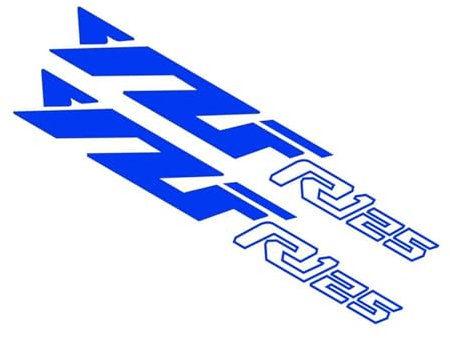 GQUIKGW Pegatina de Moto Accesorios Adhesivos para Motocicleta para Yamaha YZF-R125 YZFR125 2008 2009 2010 2011 2012 2013 2014 2015-2023. (Color : BLU)