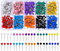 HUAZIZ 1000 Stück Karte Nagel Pinnadeln, Rundkopf Stecknadeln, Kartennadel, Landkarte Pinnadeln, Karte Tacks Pins, Map Push Pins, Reißnagel,Metallischer Runder Kopf mit Edelstahlspitze,4mm,10 Farben