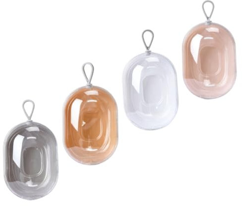 Ipetboom 4 Pièces Étui à Éponges à Maquillage Boîte à Éponges à Maquillage Porte-houppette